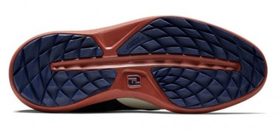 Footjoy - Chaussures homme spikeless Traditions - Vanille/Marine