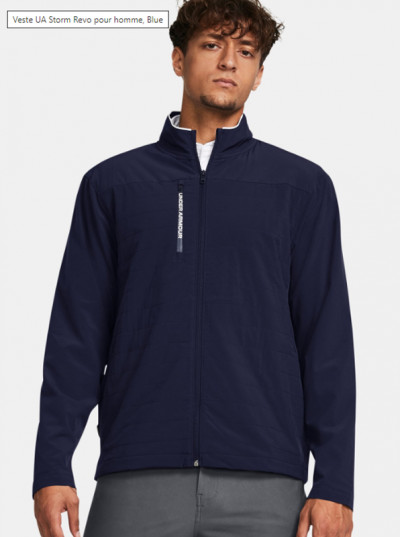 UA - Veste Storm Revo Jacket - Bleu/Blanc | Achat sur CarreGolf.com