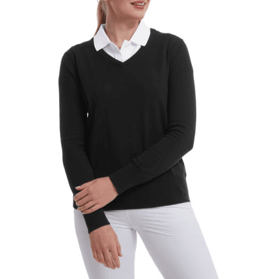 foojoy pull en laine col en v femme