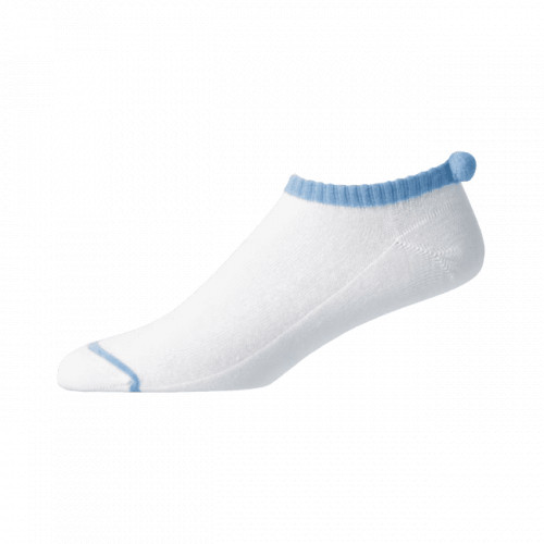 Footjoy  Chaussettes Pompom  Blanc/Bleu