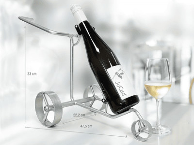 Jucad Chariot Miniature Porte-bouteille de vin