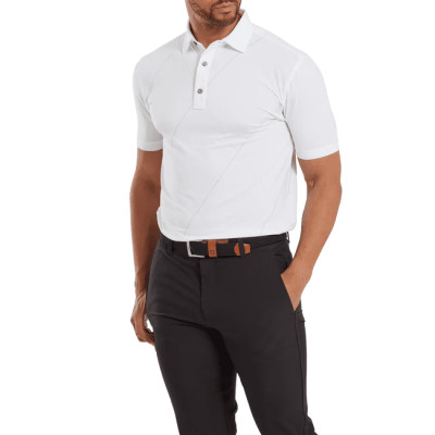 Footjoy polo imprimé raker en fil d'écosse homme