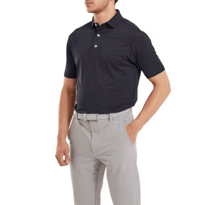 Footjoy polo flexible imprimé points en fil d'écosse