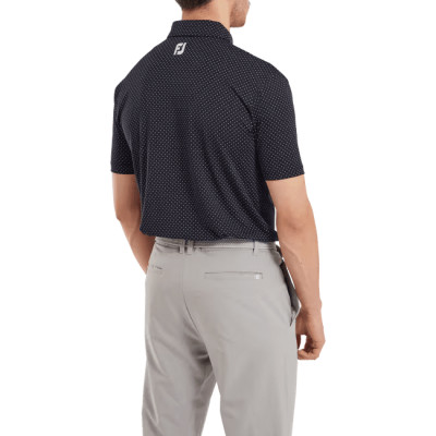 Footjoy polo flexible imprimé points en fil d'écosse