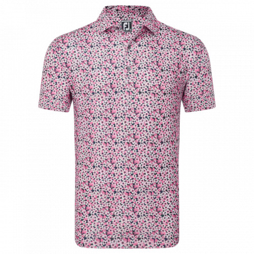 Footjoy polo imprimé primevère en fil d'écosse homme