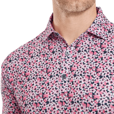 Footjoy polo imprimé primevère en fil d'écosse homme