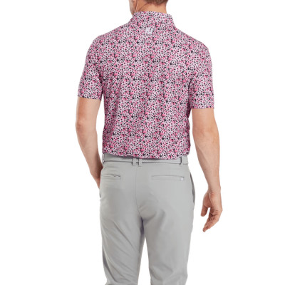 Footjoy polo imprimé primevère en fil d'écosse homme
