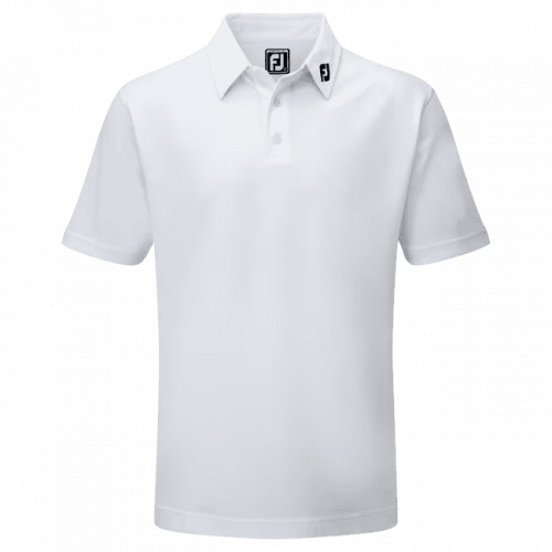 Footjoy polo strech piqué uni avec logo FJ sur col