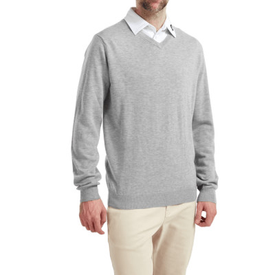 pull col v wool blend v-neck
