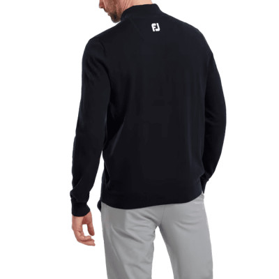 footjoy  pull homme wool blend 1/2 zip - Marine
