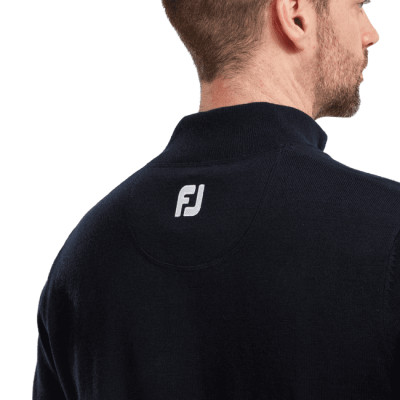 footjoy  pull homme wool blend 1/2 zip - Marine