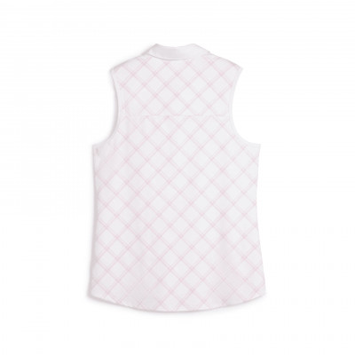 Puma polo plaid sl femme