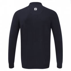 footjoy  pull homme wool blend 1/2 zip - Marine