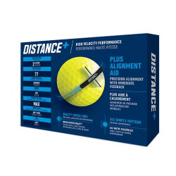 Taylormade - balles distance + 21 (12) Jaune