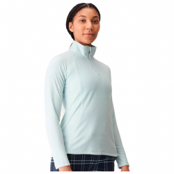 rohnisch - sweat amy fleece 1/2 zip - bleu clair