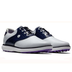 Footjoy  les chaussures Traditions femme - Blanc/Marine/Violet 97926