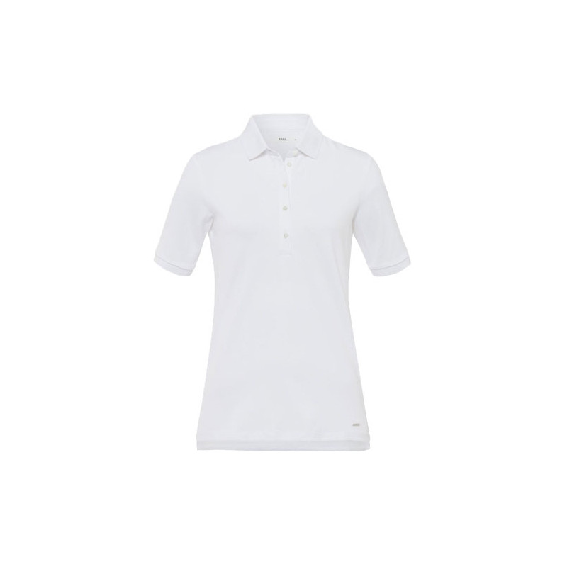 Polo femme Brax Cleo blanc  collection P/E 2023 | Sur CarreGolf.com