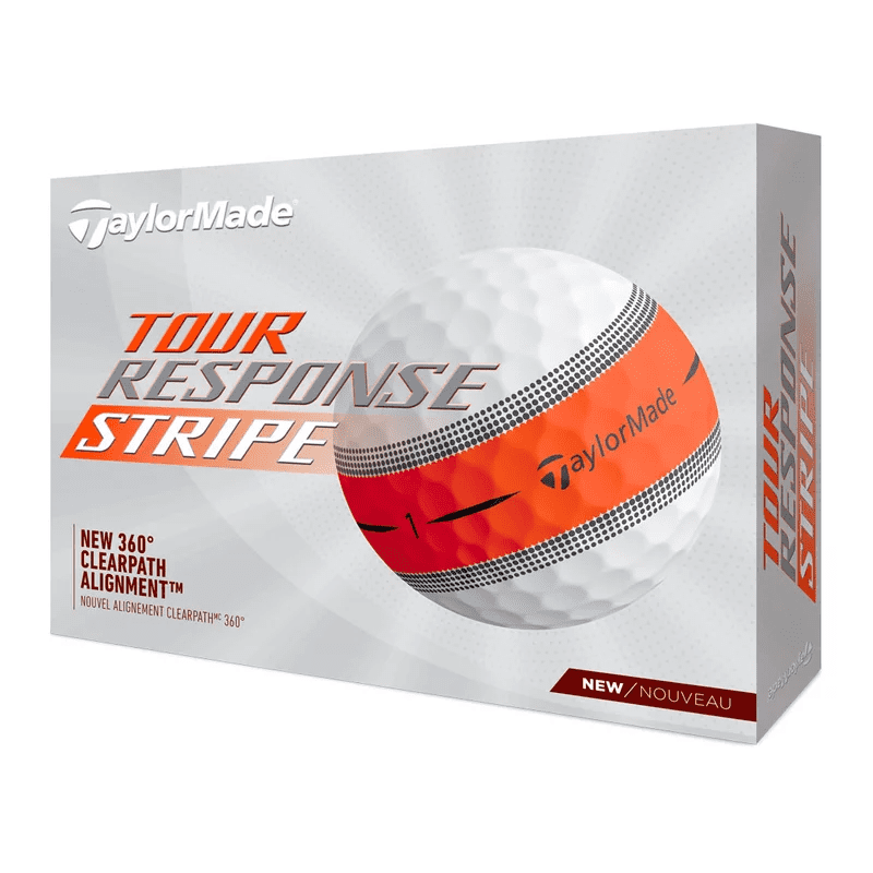 Taylormade  balles tour response stripe orange