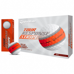 Taylormade  balles tour response stripe orange