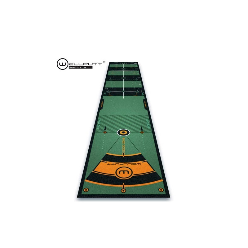 Wellputt  Tapis d'entrainement 3 mètres  Vert