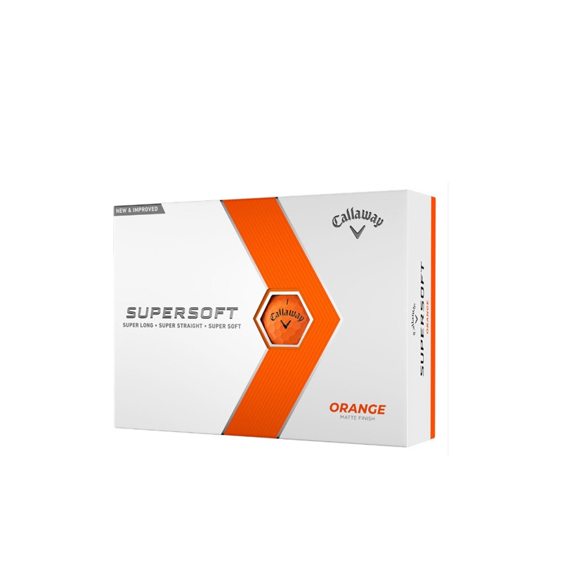 Balles Callaway supersoft orange mat CarreGolf.com - Livraison Offerte