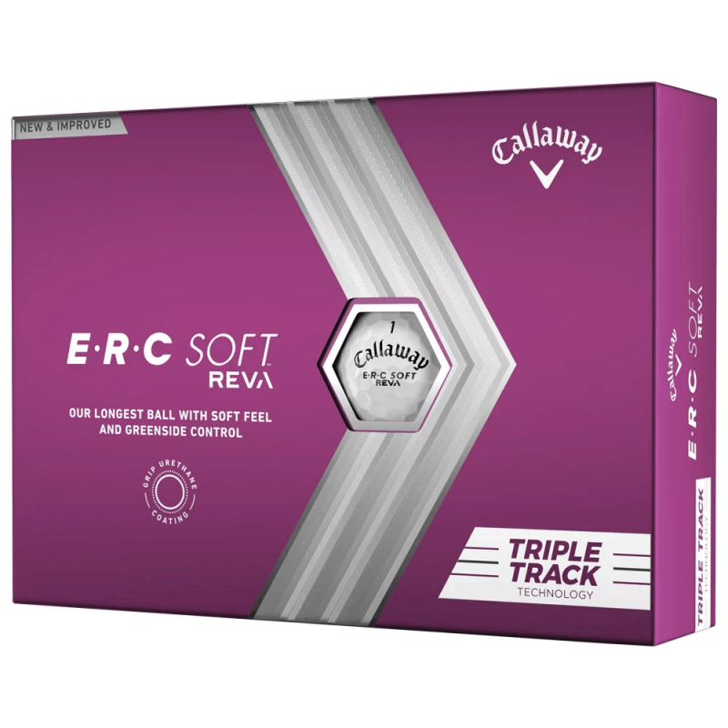 Callaway - Balles ERC Soft 23 Triple Track - Boîte de 12 | Achat sur CarreGolf.com