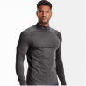 UA CG Armour Fitted Mock - Grey | Achat sur CarreGolf.com