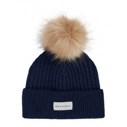 rohnisch bonnet pompom rib beanie