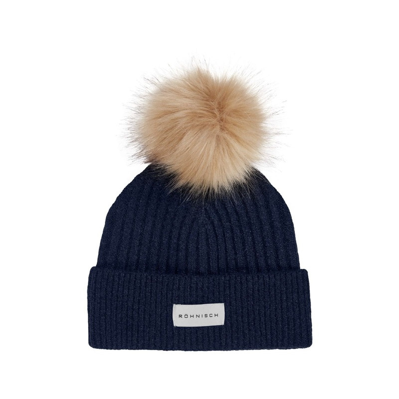 rohnisch bonnet pompom rib beanie