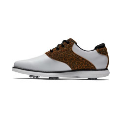 FootJoy Chaussures à crampon traditions femme - Blanc Léopard