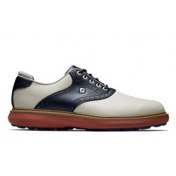 Footjoy - Chaussures homme spikeless Traditions - Vanille/Marine