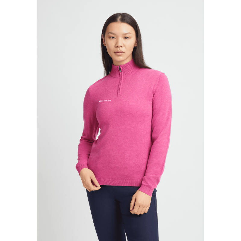 Rohnisch Pull Kora demi-zip tricoté femme