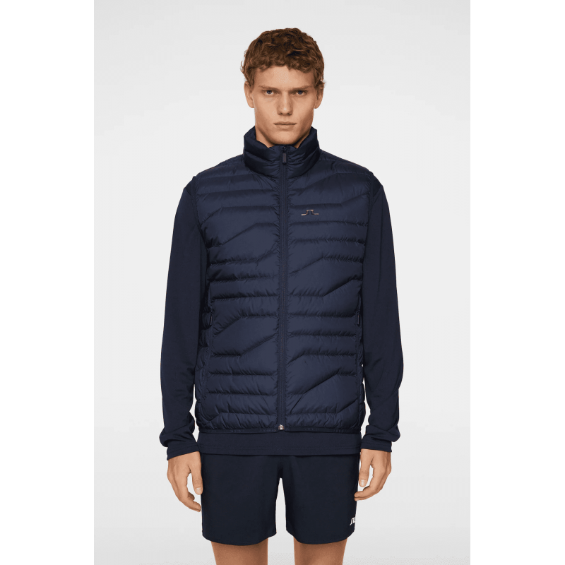 j.lindeberg veste cliff sans manches homme marine