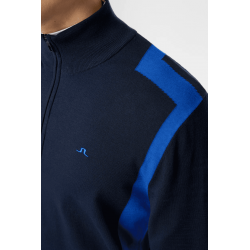 J.Lindeberg Pull Kendrick zip homme navy