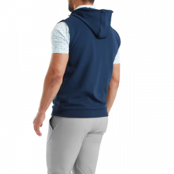 footjoy veste hoodie full zip ss manche marine